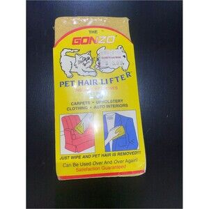 New Gonzo vintage Pet Hair Lifter Sponge for Clothes & Furniture remover